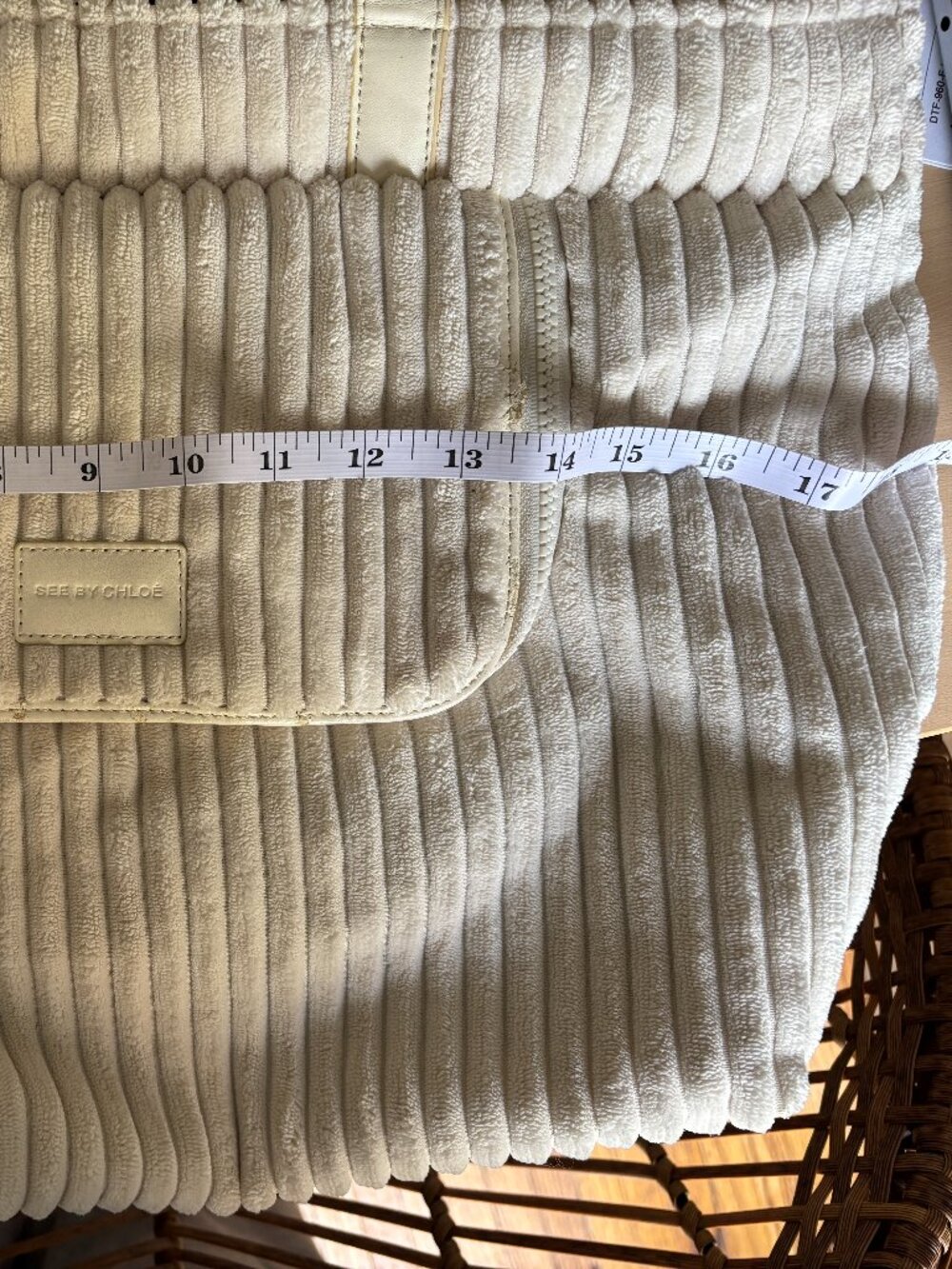 See by Chloé ivory velvety fall bag with original dust bag - Picture 9 of 12